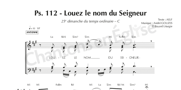 Chantons En Eglise Psaume Louez Le Nom Du Seigneur Aelf Hot Sex Picture